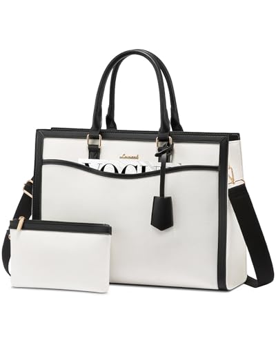 LOVEVOOK Laptoptasche Damen 15.6 Zoll Handtasche Groß Shopper Tote Bag Arbeitstasche Schultertaschen Umhängetasche Gross Aktentasche Lehrertasche Shoulder für Uni Business von LOVEVOOK