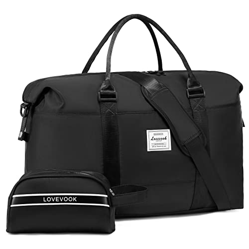 LOVEVOOK Reisetasche Damen 30L Sporttasche Handgepäck Tasche Weekender Bag Schwimmtasche Wasserdicht Travel Bag Duffle Bag Fitnesstasche Trainingstasche Frauen Kliniktasche für Reise Leichte Flugzeug von LOVEVOOK