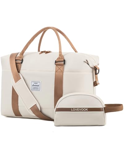LOVEVOOK Reisetasche Damen Sporttasche Handgepäck Tasche Weekender Schwimmtasche Wasserdicht Travel Duffle Bag Fitnesstasche Frauen Kliniktasche für Reise Gym Flugzeug von LOVEVOOK