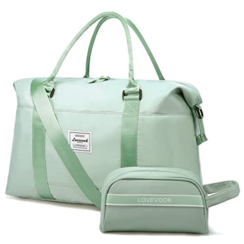 LOVEVOOK Reisetasche Damen Sporttasche Handgepäck Tasche Weekender Bag Schwimmtasche Wasserdicht Travel Bag Duffle Bag Fitnesstasche Frauen Kliniktasche für Reise Gym Flugzeug von LOVEVOOK