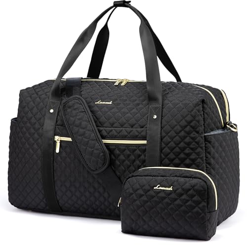 LOVEVOOK Reisetasche Damen Sporttasche Groß mit Laptopfach Weekender Handgepäck Gym Travel Duffle Bag Fitness Tasche Frauen Kliniktasche Krankenhaustasche für Reise Flugzeug Sport Leicht von LOVEVOOK