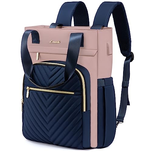 LOVEVOOK Rucksack Damen Handtasche 2 in 1 15.6 Zoll Laptop Backpack Women Schulrucksack Mädchen Teenager Wasserdicht Cityrucksack Damen mit USB Casual Daypacks für Uni Schule Reise Business von LOVEVOOK