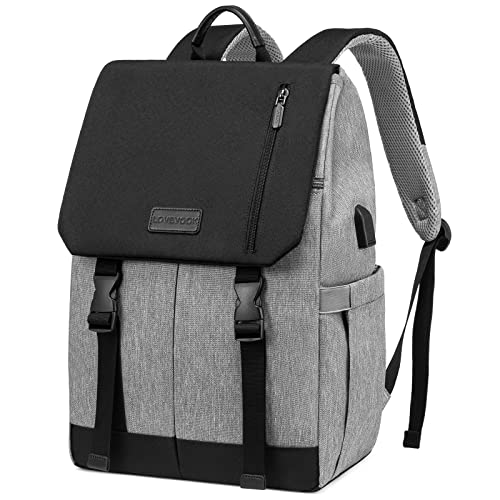 LOVEVOOK Rucksack Damen Herren 15.6 Zoll Laptop Rucksack Wasserdicht Schulrucksack Teenager Mädchen Schultasche Jungen Backpack Women Casual Daypacks für Uni Schule Reise Business von LOVEVOOK