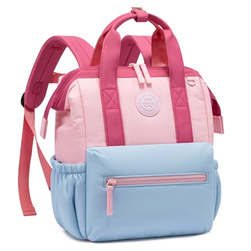 LOVEVOOK Rucksack Kinder, Kindergartenrucksack Mädchen ab 2 Jahre, Kinderrucksack mit Brustgurt, leichte weiche Puffer Toddler Backpack für Vorschule Kleinkind, 6,9 Liter von LOVEVOOK