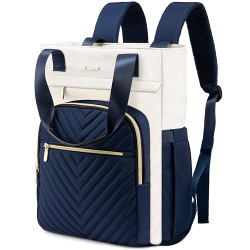 LOVEVOOK Rucksacktasche Damen 2 in 1 Handtasche 15.6 Zoll Laptop Backpack Women mit Laptopfach Schulrucksack Mädchen Teenager Wasserdicht Tagesrucksack Casual Daypacks für Uni Reise Arbeit von LOVEVOOK