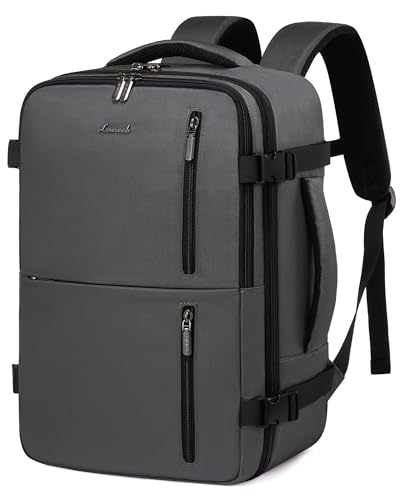 LOVEVOOK Ryanair Handgepäck Rucksack 40x20x25, Reiserucksack Flugzeug Damen Herren, Carry On Luggage Travel Backpack 20l für 14 Zoll Laptop, Grau von LOVEVOOK