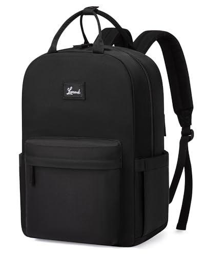 LOVEVOOK Rucksack Damen, Laptop Schulrucksack Teenager Mädchen Schultasche 15.6 Zoll Backpack Women Elegant City Tagesrucksäcke Wasserdicht School Bag Casual Daypacks für Schule Uni Reise, Schwarz von LOVEVOOK