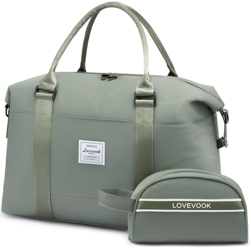 LOVEVOOK Sporttasche Damen Reisetasche Handgepäck Tasche Weekender Schwimmtasche Wasserdicht Travel Duffle Bag Fitnesstasche Frauen Kliniktasche für Reise Gym Flugzeug von LOVEVOOK