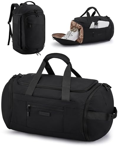 LOVEVOOK Sporttasche Damen Herren, Gym Tasche groß, Reisetasche mit Schuhfach Nassfach, wasserdichte Trainingstasche Schwimmtasche, Travel Duffle Bag mit Rucksackfunktion für Fitness Sport Reise von LOVEVOOK