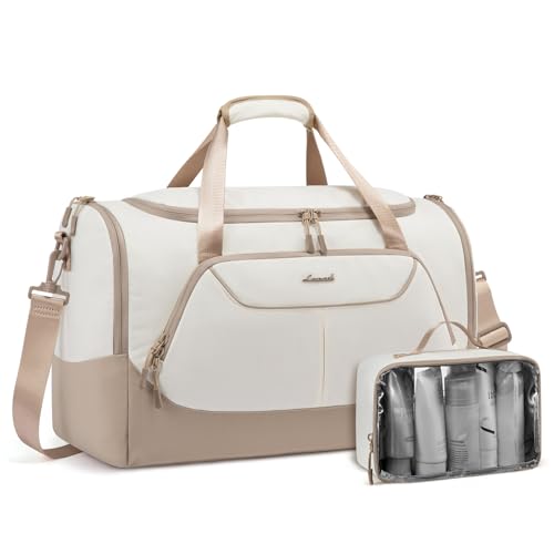 LOVEVOOK Sporttasche Damen 30L Reisetasche mit Schuhfach & Nassfach, Klein Gym Bag Schwimmtasche Saunatasche Handgepäck Tasche für Sport Fitness Training Reisen, Wasserdicht Travel Duffle Bags von LOVEVOOK