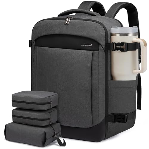 LOVEVOOK Handgepäck Reiserucksack, Reiserucksack Herren Damen Groß, Laptop Rucksack Daypack Backpack Kofferrucksack mit Laptopfach, Travel Backpack Carry On Luggage für Business Trip von LOVEVOOK