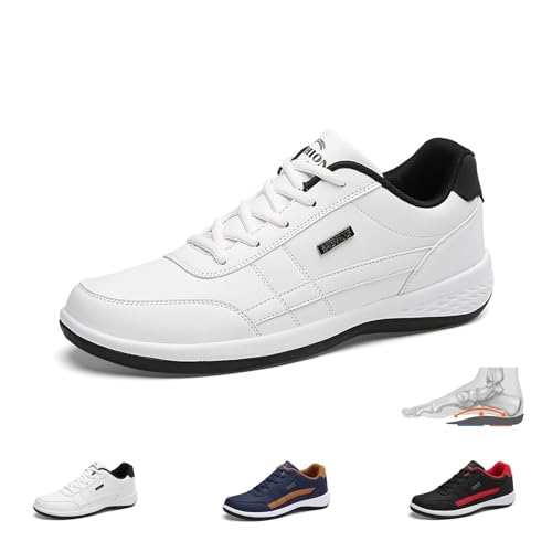 LOVEWLVNCL OrthoX - Ergonomische Schmerzlindernde Komfortschuhe Unisex Outdoor wasserdichte rutschfeste Atmungsaktive Turnschuhe Orthopädische Schuhe Sneakers(Weiß,43 EU) von LOVEWLVNCL