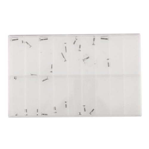 LOVIVER 26 Stück Uhrenarmbandschraube mit Box, Uhrenreparaturwerkzeug, Robustes Sortiment Uhrenschraubenersatz für Herren- und Damenuhren von LOVIVER