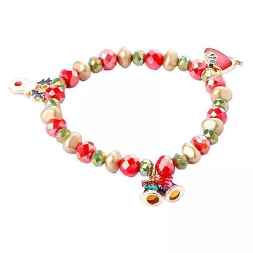 LOVIVER 2x Christmas Beads Armband mit Anhänger Pearly Mixed Colors Windspiel von LOVIVER