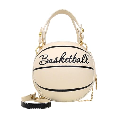 LOVIVER Basketball geformte Crossbody -Tasche einzigartige PU -Umhängetasche für Reiseschlüsseleinkäufe, Weiß LOVIVER Basketball geformte Crossbody -Tasche einzigartige PU -Umhängetasche für Reiseschlüsseleinkäufe, Weiß von LOVIVER