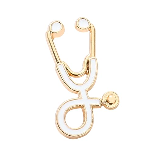 LOVIVER Brosche, Anstecknadel, modische Anstecknadel, Krankenschwester-Geschenk für Frauen, dekoratives Schmuckzubehör, Anstecknadel, Brosche, Anstecker zum, Goldweiß von LOVIVER