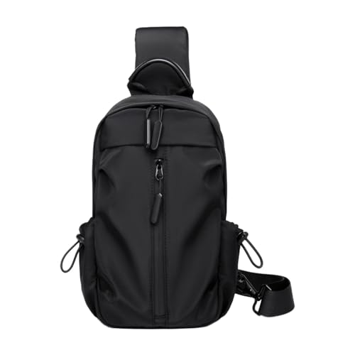 LOVIVER Brusttasche für Herren, sportliche Umhängetasche, stilvolle, lässige Umhängetasche, Brusttasche für Reisen, Wandern, Radfahren, Spazieren, Klettern, Schwarz LOVIVER Brusttasche für Herren, sportliche Umhängetasche, stilvolle, lässige Umhängetasche, Brusttasche für Reisen, Wandern, Radfahren, Spazieren, Klettern, Schwarz von LOVIVER