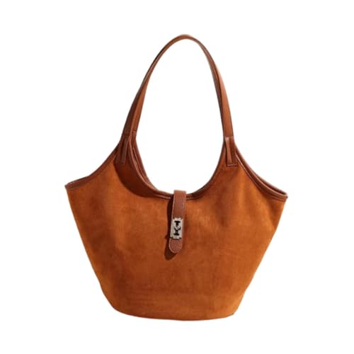 LOVIVER Bucket Bag Vintage Umhängetasche für Sommer Shopping Winter Geburtstag Herbst, Braun LOVIVER Bucket Bag Vintage Umhängetasche für Sommer Shopping Winter Geburtstag Herbst, Braun von LOVIVER