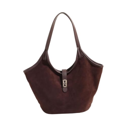 LOVIVER Bucket Bag Vintage Umhängetasche für Sommer Shopping Winter Geburtstag Herbst, Kaffee LOVIVER Bucket Bag Vintage Umhängetasche für Sommer Shopping Winter Geburtstag Herbst, Kaffee von LOVIVER