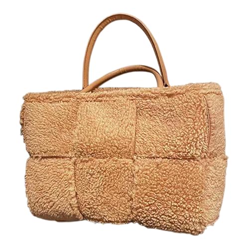 LOVIVER Damen-Einkaufstasche, stilvolle Damen-Handgrifftasche für Arbeit, Winter, Fitnessstudio, Straße, Reisen, Khaki LOVIVER Damen-Einkaufstasche, stilvolle Damen-Handgrifftasche für Arbeit, Winter, Fitnessstudio, Straße, Reisen, Khaki von LOVIVER
