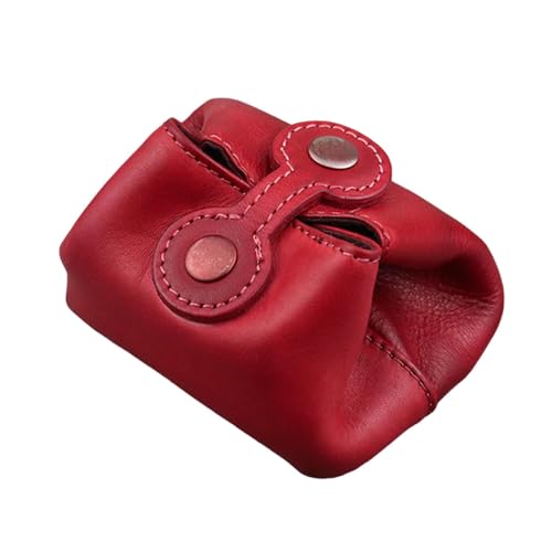 LOVIVER Damen-Kopfhörertasche, kleine Geldbörse, vielseitig, trendig, leicht, Kleingeldbeutel, für Reisen, Einkaufen, Pendeln, Rot von LOVIVER