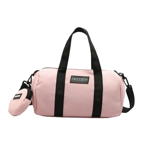 LOVIVER Damen Schultertasche Handtasche Satchel Modisch mit Reißverschluss Umhängetasche Tragetasche für Shopping Strand Arbeit Straße Urlaub, Rosa von LOVIVER