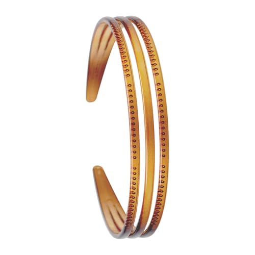 LOVIVER Damen-Stirnband mit dreireihigen Haarspangen für langes, kurzes, dickes oder dünnes Haar, Dunkelbraun von LOVIVER