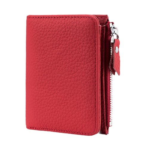 LOVIVER Frauen Brieftasche Dame Tasche Mode Falten Zipper Handtasche für Straße Dating Weibliche, Rot von LOVIVER