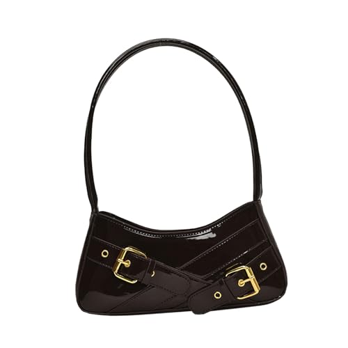 LOVIVER Frauen Umhängetasche Kausale PU Geldbeutel Zum Dating Pendelpendelkopie, Kaffee von LOVIVER