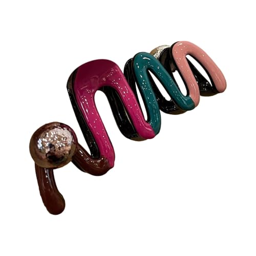 LOVIVER Gewellte Haarspangen, Kieferclip, Styling-Werkzeug, Kopfschmuck, modisches Geschenk, große Haarklammern für Frauen, für langes Haar, glattes Haar, LOVIVER Gewellte Haarspangen, Kieferclip, Styling-Werkzeug, Kopfschmuck, modisches Geschenk, große Haarklammern für Frauen, für langes Haar, glattes Haar, von LOVIVER