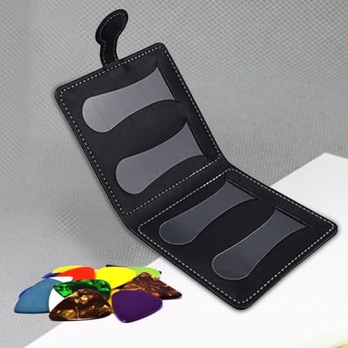 LOVIVER Gitarren-Pick-Etui, PU-, Gitarren-Plektren-Tasche, Tragetasche, tragbarer Gitarren-Picks-Halter für Akustik-E-Gitarre für Kinder von LOVIVER