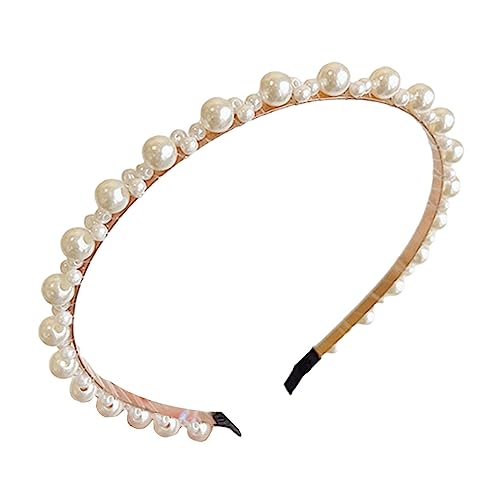 LOVIVER Haarreifen-Stirnbänder für Frauen, Hochzeit, Anzieh, schlichter Perlen-Haarschmuck, Haarband für Valentinstagsgeschenke, Maskerade-Grils-Damenfrauen, Stil b von LOVIVER