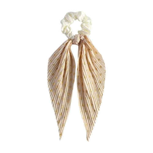 LOVIVER Haarschal, Scrunchie, leicht, modisch, Haarband für Damen für die Urlaubsparty, Beigegelb von LOVIVER