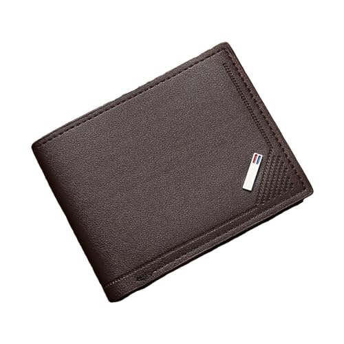 LOVIVER Herren-Geldbörsenhalter aus PU-, leicht, tragbar, Kurze Clutch für Freund, Ehemann, Geschäftsreise, Kaffee von LOVIVER