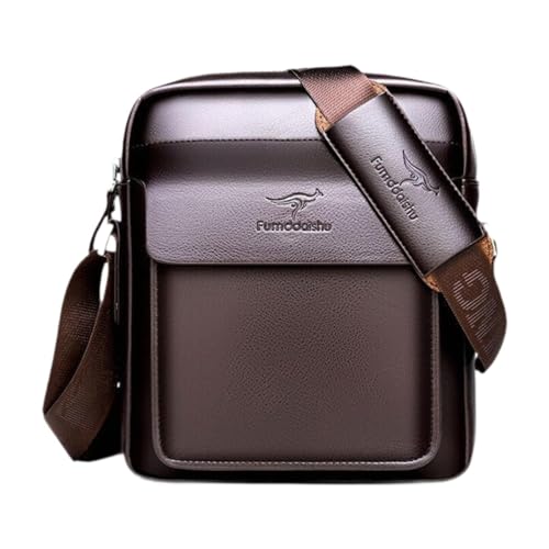 LOVIVER Herren Umhängetasche Modisch mit Reißverschluss Business Tasche für Business Party Büro, Braun 24x21x6cm LOVIVER Herren Umhängetasche Modisch mit Reißverschluss Business Tasche für Business Party Büro, Braun 24x21x6cm von LOVIVER