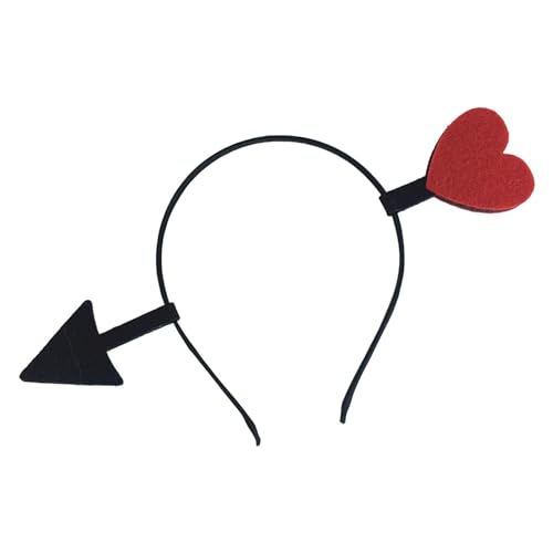 LOVIVER Herz-Stirnband, Haarreifen, Valentinstag-Dekorationen, neuartiger Haarschmuck für Kostüme, Cosplay, Festivals, Kostüm-Requisiten, 1 Herz von LOVIVER