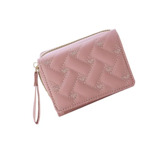 LOVIVER Kleine Brieftasche mit Mehreren Kartenfächern Trendy kompakte Kartenhalter Kartenbrieftasche, Rosa von LOVIVER