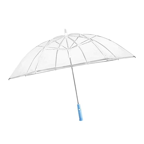 LOVIVER LED-Regenschirm, leuchtender Regenschirm, modisch, für Damen und Mädchen, 8 Rippen, regenfest, gerader Regenschirm, Regenschirm für Klettern, Wandern, von LOVIVER