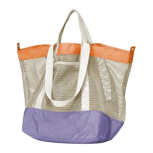 LOVIVER Netz-Strandtasche, Umhängetasche, praktische, sanddichte Reisehandtasche, große Strandtasche für Camping, Sommer, Shopping, Pool, Reisen, Lila LOVIVER Netz-Strandtasche, Umhängetasche, praktische, sanddichte Reisehandtasche, große Strandtasche für Camping, Sommer, Shopping, Pool, Reisen, Lila von LOVIVER