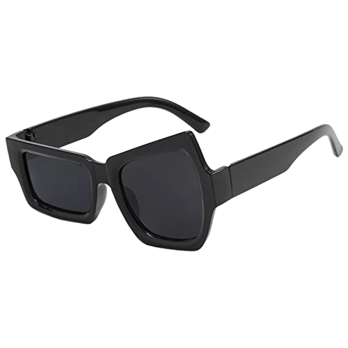 LOVIVER Neuheit Party-Sonnenbrille, UV-Schutz, Retro, asymmetrisch, Unisex, Kunstharz, trendige Sonnenbrille, Brille für Herren, Strandparty, Geschenk, Schwarz von LOVIVER