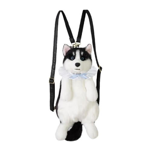 LOVIVER Niedlicher Rucksack in Welpenform mit verstellbaren Schultergurten Kinder, Blauer Schal von LOVIVER