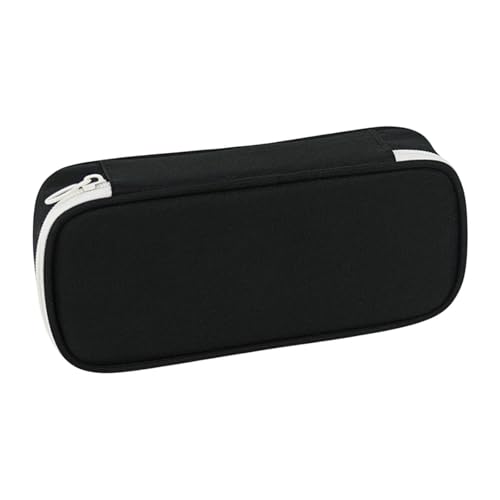 LOVIVER Oxford Bencil Hülle Stiftbeutel Mehrzweckstifte Beutel Halter Box Organizer für Teenager kleines Werkzeug Make -up Pinsel Kinderschule, Schwarz von LOVIVER