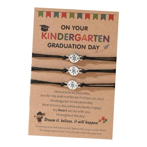 LOVIVER Passende Armbänder Schmuck Jubiläumsgeschenk Charme Handwebat Freundschaftsbänder für Ehemann Ehefrau Mutter und Tochter Frauen Männer Männer, Kompassdesign von LOVIVER