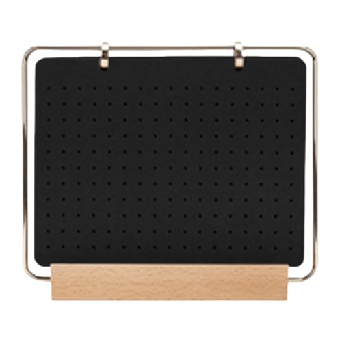 LOVIVER Pin Organizer Filz Seiten Transaktion Desktop für Erwachsene 6 Seiten Sammler, Schwarz von LOVIVER