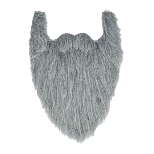 LOVIVER Schnurrbart-Kostüm verkleiden Halloween-Schnurrbart-langer falscher Bart-Gesichtsbehaarung für, GRAU von LOVIVER