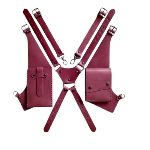 LOVIVER Steampunk-Schultergurt-Tasche, stilvolle PU-Schultertasche mit Unterarmgurt zum Radfahren von LOVIVER