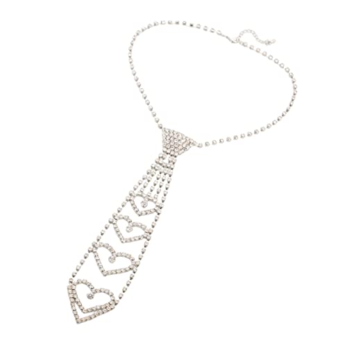 LOVIVER Strass Krawatte, Angenehm zu Tragen, Strass Krawatte, Halsreif für Partys von LOVIVER