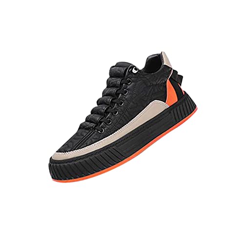 LOVIVER Teenager Herren Turnschuhe Freizeitschuhe Laufschuhe Weiche rutschfeste Schuhe Atmungsaktive Abendschuhe für Camping Wandern Trainer, Orange, 43 von LOVIVER
