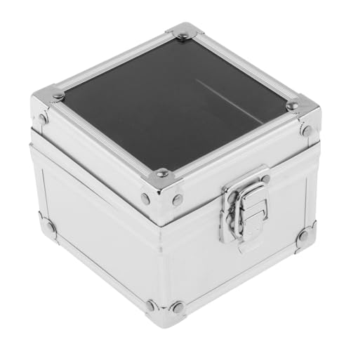 LOVIVER Uhr Box Watch Storage Box 1 Slot Luxury Premium mit Kissen Schmuck Organizer Display Stand für Memento Jewelry Geburtstag, Silber von LOVIVER