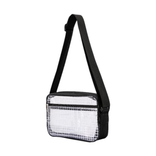 LOVIVER Umhängetasche, transparente Tasche für Stadionveranstaltungen, einfach mit Schultergurt, PVC, transparent, transparente Geldbörse für Stadion, M von LOVIVER